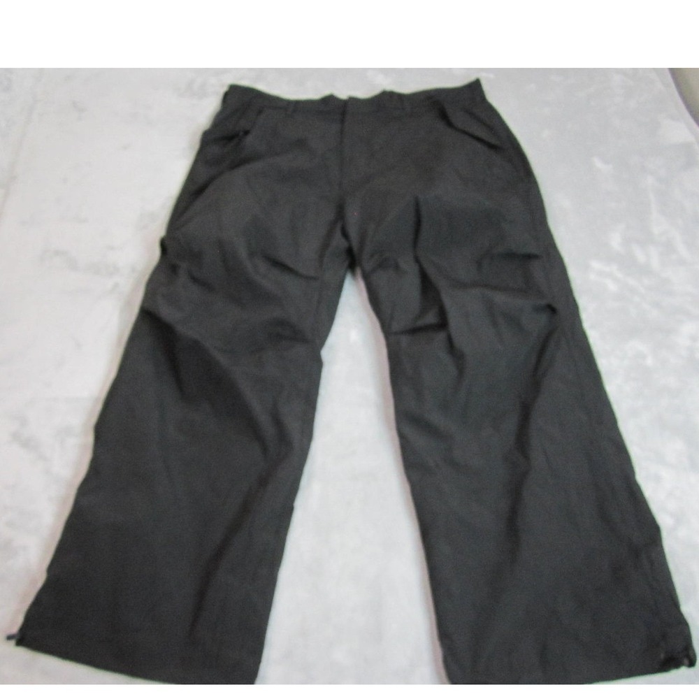 Pleasures Crinkle Nylon Track Pants Mens 38 Black Streetwear Gorpcore skater